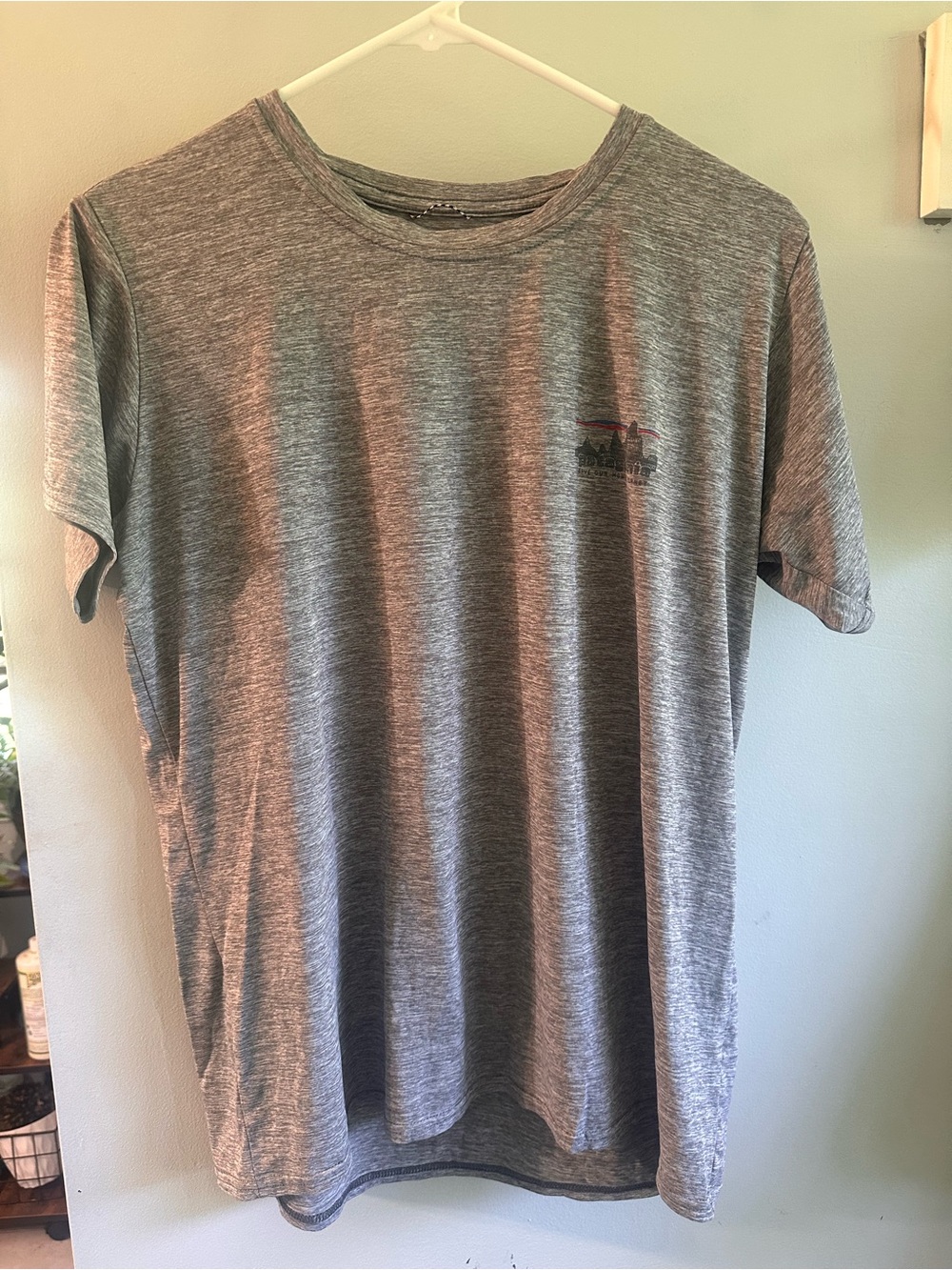 Patagonia Heather Gray Short Sleeve Crew Tee